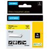 DYMO NASTRO VINILE 12mm x 5.5mt nero su giallo 18432 RHINO