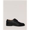Amirante Antica Sartoria Napoletana Scarpe derby uomo in pelle crust nera con suola in cuoio - Made in Italy - Antica Sartoria Napoletana