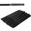 SenRocc Mini bacchette usa e getta per mascara, 50 pezzi, micro pennelli per ciglia, applicatori per pennelli da trucco, bobine per sopracciglia (Skinny-P-Black-50)