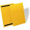 Durable 174404 Buste con Bande Magnetiche, A4 Verticale, Confezione da 50 Pezzi, Giallo