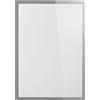 Durable 500723 - Duraframe Poster Sun, Cornice Espositiva per Vetrate Esposte al Sole, Autofissante, Stabilizzatore UV, 70 x 100 cm, Argento Metallizzato