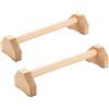 Yitobici Manici per flessioni, 2 barre push-up, barra per mano, paralleli in legno, con due passanti rimovibili, antiscivolo, per calistenica, yoga, fitness, allenamento della parte superiore del corpo, colore