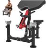 HVO Panca Curl Bicipiti 3-in-1: Attrezzo per Muscolazione dei Bicipiti, Panca Scott per Allenamento delle Braccia a Casa - Preacher Curl Bench, Macchina Curl Bicipiti fino a 300 kg - Rossa
