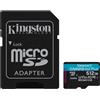 Kingston Technology Scheda microSDXC Canvas Go Plus Gen4 200MB/s A2 U3 V30 da 51