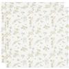Jollein Dreamy Mouse 535-851-67056 - Set di 2 panni in garza, 70 x 70 cm, colore: Bianco