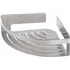 Tiger Cestello Doccia Angolare, Acciaio (Inox Spazzolato), Grande
