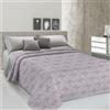 PENSIERI DELICATI Telo Copriletto Matrimoniale 260 x 280 cm, Telo Singolo 100% Cotone Pique, Ideale Come Arredo, Coperta Salva Letto 2 Piazze, Fantasia Olivia Rosa, 100% Made in Italy