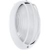 Eglo LED lampada da soffitto esterna Siones 1, lampada da soffitto per esterni, applique in alluminio pressofuso bianco, vetro strutturato, luce calda, IP44