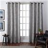 Exclusive Home Finesse-Tenda a Pannello in Finto Lino, con Occhielli, Poliestere, Grigio Cenere, 54x84, 2 unità