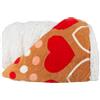 Lavish Home Throw Blanket - Fleece/Sherpa RedHearts