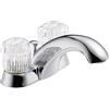 Delta 2522LF Classic Two Handle Centerset rubinetto del bagno, cromato