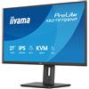 iiyama Monitor ProLite XB2797QSNP-B1 da 27 pollici con risoluzione QHD, docking station USB-C, switch KVM e LAN