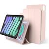 elago Custodia Folio Magnetica Compatibile con iPad Mini (A17 Pro, 2024) e iPad Mini (6ª Gen, 2021), Piastra Posteriore Attaccabile ai Materiali Metallici, Compatibile con Apple Pencil (Rosa Sabbia)