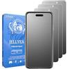 JELLYEA Pellicola Opaca per iPhone Air (3 Pezzi) Vetro Temperato Opaco Anti-riflesso Pellicola Protettiva Anti-Impronta 9H Matt Protezione Schermo Pellicola per iPhone AIR,6.5"