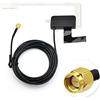 Bingfu Antenna Autoradio DAB Auto Interna SMA Maschio, Cavo 3 m