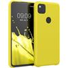kwmobile Cover per Google Pixel 4a Custodia - Back Case per Smartphone in Silicone TPU - Protezione Gommata - giallo pera