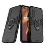 MaiJin LuluMain Compatibile con Realme 6 Cover, Custodia Armor Anello Cavalletto (Funziona con Il Supporto Magnetico per Auto) Case Paraurti per Oppo Realme6 (Nero)