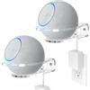 HomeMount Supporto da Parete per Dot 4ª/5ª Gen, Dot Max e HomePod Mini, Staffa Altoparlante in Acrilico Trasparente con Anello di Protezione, Risparmia Spazio e Mantiene la Stanza Ordinata (2 pezzi)