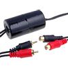 Audioproject A259 - Filtro autoradio, isolatore automatico del rumore audio, connettore Cinch dorato (20 Hz - 33 kHz) Filtro interferenza NF per auto Filtro antirumore