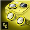 Kucheed Proteggi Obiettivo Fotocamera Glitterato Compatibile con iPhone 17, Adesivi per Copertura Fotocamera in Vetro Temperato, Anelli in Lega con Allineamento Automatico