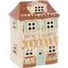 Shudehill Giftware Villaggio negozi di ceramica e caffetteria Tealight Case - Portorti, sale da tè, Fiorista & Altro (Fiorista)