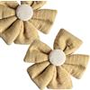 Generico Coppia Calamite Bloom per Tende a Forma di Fiore in Vari Colori (Beige)