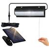 HEEYoo Lampada Solare per Interni ed Esterni, Lampada Solare a Sospensione Semplice Interruttore a Catenella, Lampadario Solare Impermeabile IP65, Adatta per Soggiorno, Gazebo, Garage