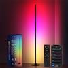 Lanmonlily Lampada da terra a LED intelligente, WiFi, dimmerabile, compatibile con Alexa e Google Assistant, controllo app musica, 16 milioni di colori, elegante lampada da terra per camera da letto e