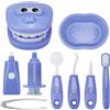 GXGM Set da 9 pezzi kit dottoressa bambina, valigetta dottore bambini,Dentista Giocattolo,Gioco Dentista Bambini Con Attrezzi Per Dentisti,Giochi Di Ruolo Bambini 3 Anni