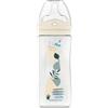 DODIE Biberon - Ciuccio multiuso anti-coliche, 330 ml, blu, 6+ mesi, tettarella biomimetica, portata 3