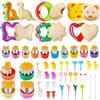 CIMOYBAI 48 pezzi di tagliabiscotti, Tagliapane e verdura bambini, Tagliapane per bambini, Tagliapanini kit, Accessori Bento per sushi, frutta, torta, biscotti
