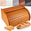 Creative Home Portapane in Legno con Coperchio Scorrevole per Cucina