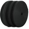 JYC CREATIVE 25 metri/nastro elastico per cucire, scegliere colore e spessore, gomma elastica da cucire, elastico per abbigliamento e artigianato, elastico da cucito, bianco o nero, 40 mm