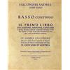 CreateSpace Independent Publishing Platf Falconiero Andrea (1585-1656) - Il primo libro di canzoni 1650 - BASSO CONTINUO