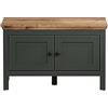 trendteam smart living - Panca appendiabiti - Stanton - Dimensioni di montaggio (L x A x P) 77 x 48 x 39 cm - Colore verde abete con rovere Evoke - 220931004