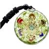 UNGUGU Collana Cubo di Metatron in Orgonite,Collana Merkaba Om,Collana Talismano di Energia Orgonica,Verde