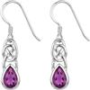 Alexander Castle orecchini celtici con ametista Argento sterling