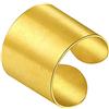 Suplight Anello Uomo Oro Aperto 5mm Anello Oro Uomo a Fascia Semplice Anello Uomo Regolabile Anello Uomo Acciaio Inossidabile