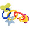 Gummee Link n Teethe, 3-6 Months Silicone Teething Rings & Teething Toys for Baby, Helps to Soothe Achy Baby Gums & Develop Sensory Skills - Baby Teething Toy, Ring Shaped Linking Teethers for Babies
