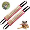 BORDEAG Beisswurst per cani: 2 pezzi di iuta da 30 cm, per cani con 2 manici, molto robusti, accessori per l'allenamento per canis, giocattolo per l'allenamento (pizzo)