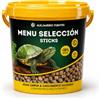 ALEJANDRO FUENTES AF® Mangime Tartarughe Acqua Adulte 900g, 3.8L Pellet Galleggianti 5mm, 28% Proteine per Carapace Forte, Acqua Pulita e Senza Odori, Cibo Tartarughe d'Acqua con Zip e Misurino Incluso