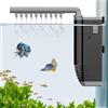 Pawfly 300 L/H Filtro per Acquario 3 W Filtro Piccolo per Vasche da Pesci Interno Sommergibile Silenzioso con Spugna Filtrante e Pompa dell'Acqua Regolabile per Acquari da 30-80 Litri