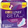 Lines Seta Ultra Assorbente Esterno Lungo Con Ali 9 Pezzi