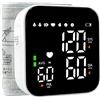 KUWUNG Misuratore Pressione da Polso, Misuratore di Pressione da Polso con Touchscreen a LED, Misura Pressione da Polso con Memoria di lettura 99x2 & Uscita Vocale Automatica, Ricaricabile