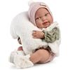 MUÑECAS ANTONIO JUAN S.L. Bambole Antonio Juan - Nuova Nata Pipa con Gilet Borreguito, Bambola Realistica con Cappello Pompon e Accessori, Giocattolo per la cura e la tenerezza