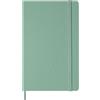 Moleskine Classic Notebook, Taccuino a Pagine Bianche con Copertina Rigida e Chiusura Elastica, Colore Verde Salvia, Formato Large 13 x 21 cm