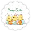 Mopec X111.3 Confezione da 120 Etichette adesive Happy Easter 4,5 cm.