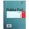 Pukka Pad, Jotta - Quaderno A4 a quadretti metallizzati, confezione da 3 pezzi, 29,7 x 23 cm, rilegatura a spirale con carta da 80 g/m², con margini perforati a 4 fori e bordi perforati, 200 pagine,