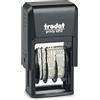 Trodat Printy 4810 Timbro Datario Autoinchiostrante Colore Nero, Formato Data GG MMM (in lettere) AAA, Italiano, Altezza carattere 3,8 mm, Impronta 20x38 mm, Cartuccia Nera Inclusa, in astuccio ECO