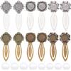 NBEADS 24pz 3 stili Kit Vassoio Ciondolo Segnalibro 2 colori, 12pz Segnalibro Stile Tibetano Cabochon 12pz Cupola Cabochon In Vetro Trasparente per La Lettura Regalo Crafting Segnalibro Fai Da Te